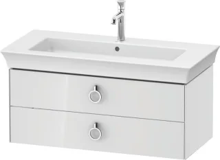 Duravit White Tulip Waschtischunterbau wandhängend Weiß Hochglanz 984x458x410 mm - WT4352085850010 WT4352085850010
