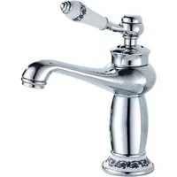 LuxusKollektion Waschtischarmatur Retro Wasserhahn Messing Einhebelmischer Bad Armatur Keramikventil