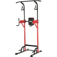 kehot Kraftstation Höhenverstellbare Klimmzugstation – Power Tower für Zuhause, (Multifunktionale Fitness-Station mit Dip-Bar und Rückenpolster, Kraftstation aus Stahlrohr für Klimmzüge, Dips & Core-Training), Pull-Up & Dip Station 190–230 cm Höhenve