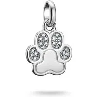THOMAS SABO Charm-Einhänger Charm Pfoten-Design - Connect, mit Zirkonia (synth)