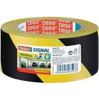 tesa Klebeband Signal PREMIUM 50 mm/ 66 m, Markierungsband / Warnklebeband