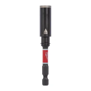 Milwaukee SHOCKWAVE Magnetbithalter 1/4 Zoll Hex 75 mm mit Einschraubtiefenbegrenzung - 4932500396