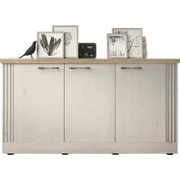 OTTO home Sideboard Country Breite 164 cm, Kommode mit 3 Türen, Anrichte im, Landhausstil, viel Stauraum, mit Metallgriffe, MDF Rahmen