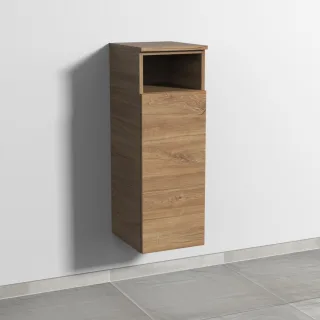 Sanipa 3way Mittelschrank mit 1 Tür und 1 offenem Fach, Eiche-Kansas, SM13159 SM13159