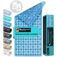 Blumbach Wanneneinlage Badewannenmatte rutschfest, Packung, inklusive 2 Klebehaken, rutschhemmend, mit Saugnäpfen, pflegeleicht