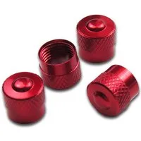 Pitlane Performance Ventilkappe Alu Ventilkappen 4 Stück Ventildeckel, (4-St., Reifenventil-Kappen PKW SUV Motorrad Fahrrad), Auto-Reifen Schrader-Ventil Ventilabdeckung