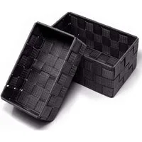 Lashuma Aufbewahrungskorb (Set, 2 St), Regalboxen grau für Badezimmer Zubehör