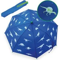 HECKBO Taschenregenschirm Magic Kinder Jungen Mädchen Regenschirm wechselt bei Regen die Farbe, mit Reflektoren an der Seite
