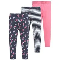 KIDSWORLD Leggings 3er Pack Leggings für kleine Mädchen (Packung, 3-tlg., 3) mit unterschiedlichen Mustern und Farben