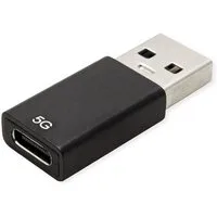 ROLINE USB 3.2 Gen 1 Adapter, USB Typ A - C, ST/BU Computer-Adapter USB Typ C (USB-C) Weiblich (Buchse) zu USB 3 Typ A Männlich (Stecker)