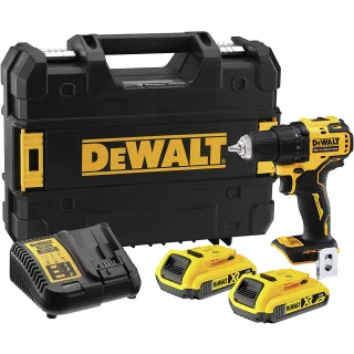 DEWALT 2-Gang-Akku-Bohrschrauber 18V + 2 Akku + Schnellladegerät - DCD708D2T-QW
