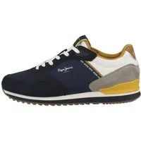 Pepe Jeans London Muse Herren Sneaker Turnschuhe, Sportschuhe, Freizeitschuhe, Halbschuhe, Schnürschuhe