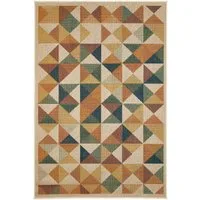 Andiamo Teppich Sedona Dreieck, rechteckig, Höhe: 6 mm, Flachgewebe, modernes Design, In- und Outdoor geeignet