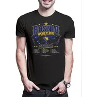 Urban Backwoods Print-Shirt Team Bosnia 1 Herren T-Shirt Bosnien Fußball WM Soccer Football (1-tlg) Turnier 2026 Weltmeisterschaft Fan
