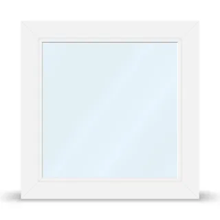 Doppelglasfenster, Kunststoff, aluplast IDEAL 4000, Weiß, 885 x 885 mm, 2-fach Verglasung, individuell konfigurieren