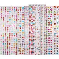 VBS XXL Schmuckset Karten Strass-Stein-Sticker, bunt gemixt