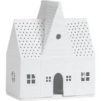 Räder Teelichthalter räder Lichthaus Kerzenständer Teelicht Lebkuchenhaus groß weiß