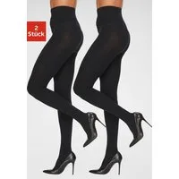 Lavana Strickstrumpfhose Rippenstrümpfhose mit breiter Rippe (Packung 2 St) in modischem Ripp-Strick