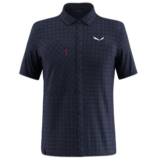 SALEWA - Puez Dry'Ton Kurzarm Hemd Herren - Blau (Gr.46)
