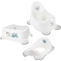 keeeper Baby-Toilettensitz Stitch Set: Töpfchen, Toilettensitzaufsatz, Podest, max. 80 kg + Toilettensitzaufsatz + Töpfchen