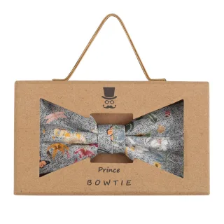 prince bowtie - Fliege Griffbox Blume m-grau - Gr. - OS
