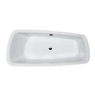 LAUFEN Palomba Badewanne 2438010000001 180 x 80 cm, weiss, 80mm Rand