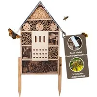 Cult at Home Insektenhotel Insektenhotel groß XXL stehend - Gesamthöhe 77 cm – Hummelhaus