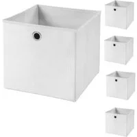 StickandShine Faltbox 5er SET 28 x 28 x 28 cm ohne Deckel – perfekt für KALLAX - 19 Farben