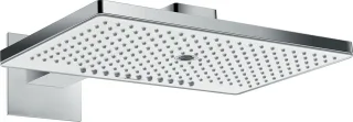 Hansgrohe Kopfbrause Rainmaker Select 460 3jet weiss/chrom mit Brausearm 450mm, 24007400 24007400