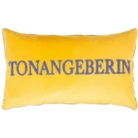 PAD Dekokissen Kissenhülle Tonangeberin Yellow, Spruch, Statement, Schriftzug