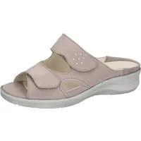 Waldläufer Merle Pantolette Hausschuh, Bequemschuh, Keilpantolette mit Klettverschlüssen, M-Weite
