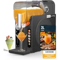 LOINTAIN Slush-Eismaschine 5-in-1 Einstellungen,Ohne Eis Benötigt, Selbstreinigung, 2L Slush Maschine für zu Hause, LED Display
