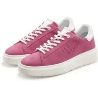 Elbsand Schnürschuh, Turnschuh, Schnürhalbschuh, Freizeitschuh, Ledersneaker Sneaker aus Leder mit modischer Plateausohle