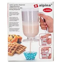 Alpina Teigportionierer Teigspender, (Backzubehör, für Muffins, Waffeln, Pfannkuchen, Crêpes), Teigportionierer