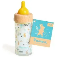 DJECO Puppen Flasche POMEA Puppen Zauberfläschchen 11cm Milch verschwindet beim kippen