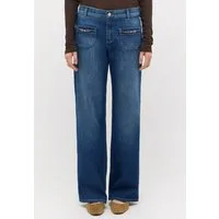 ANGELS Gerade Jeans LIZ GLORY Wide Leg, mit Schmuckelementen an den Vordertaschen