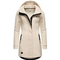 Ragwear Langjacke Letty Intl. Sportliche Kapuzenjacke mit Kunstleder-Elementen