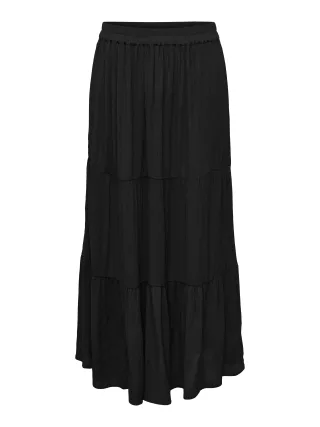 ONLY CARMAKOMA - CARMIKKA LONG SKIRT WVN NOOS Black - Gr. - 44