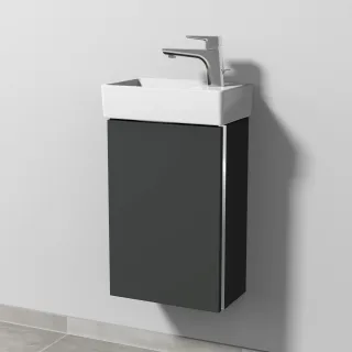Sanipa 3way Waschtischunterbau zu Villeroy & Boch Avento Waschtisch mit 1 Tür, Graphit-Matt BP6261B
