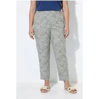 Angel of Style Funktionshose Hose weites gerades Bein Blätter-Muster