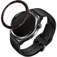 kwmobile Schutzring für Xiaomi Watch S4 /Watch S4 eSIM / Watch S3 Smartwatch, 1-tlg., Bezel Ring Lünette in Schwarz Rot