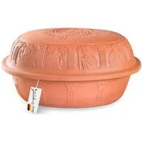 RÖMERTOPF Bräter Großer Bräter MAXI, für 8 Personen, Keramik (Set, Terracotta), antihaft