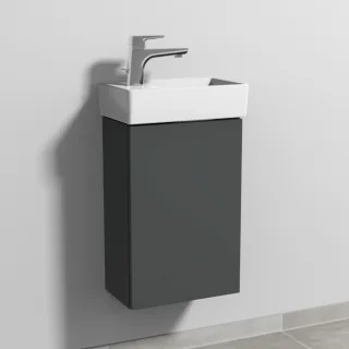 Sanipa 3way Waschtischunterbau zu Villeroy & Boch Avento Waschtisch mit 1 Tür, Anthrazit-Matt SM62722