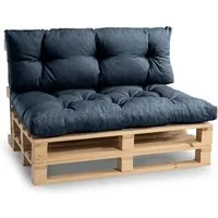 FAVRE Palettenkissen Palettenkissen PPI (Set (Sitzkissen 120x80 +Rückenlehne 120x40)