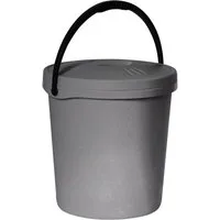 Plast Team Aufbewahrungsbox, Eimer mit Deckel und Griff 16 l
