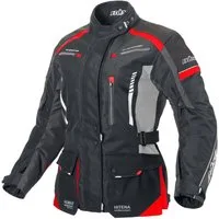 Büse Motorradjacke Büse Torino II Textiljacke schwarz / hellgrau / rot Damen 36 motorradjacke für damen
