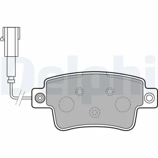 Delphi Bremsbel?ge hinten Abarth Punto Fiat Punto