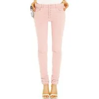 be styled Boyfriend-Hose Bequeme Boyfriend Hose mit Knopfleiste - Stretch Hose - Damen - j43p mit Stretch-Anteil