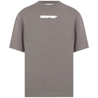 Off-White Teddy Arrow Logo Over Skate Fit Steel Iron T-Shirt