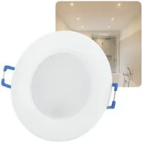 Sweet LED LED Einbaustrahler IP44 LED Deckenspots Bad weiß 230V, 6.5W CCT (3000K-4000K-6500K), Deckenspots, Deckenstrahler,Einbauleuchten